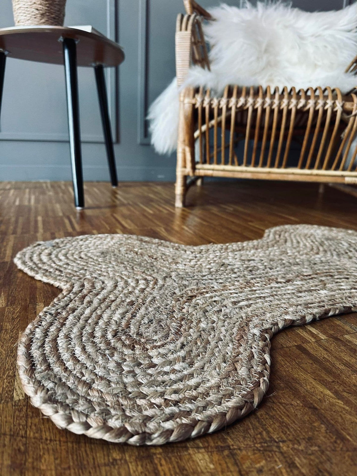 Dørmåtte i jute - Kødben 50x70cm - VIAMAJA.DK