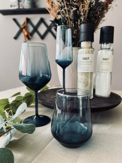 Drikkeglas LUX - Royal blue 425 ml - VIAMAJA.DK