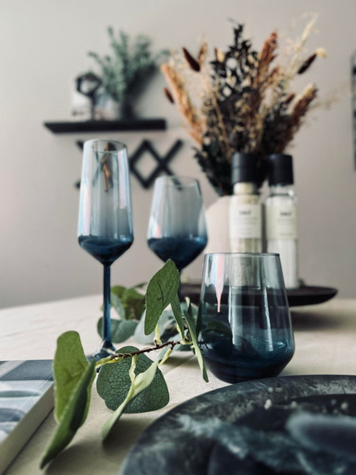 Drikkeglas LUX - Royal blue 425 ml - VIAMAJA.DK