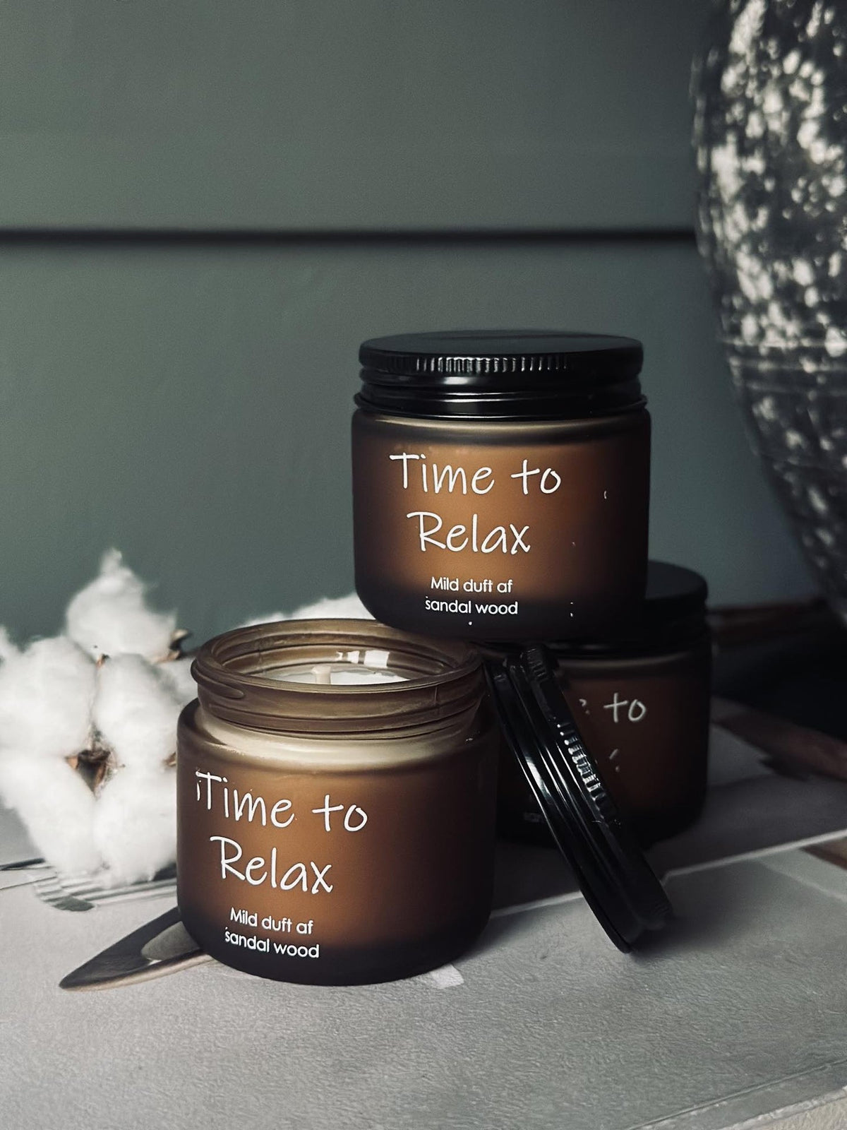 Duftelys 3 stk – SANDALWOOD - VIAMAJA.DK