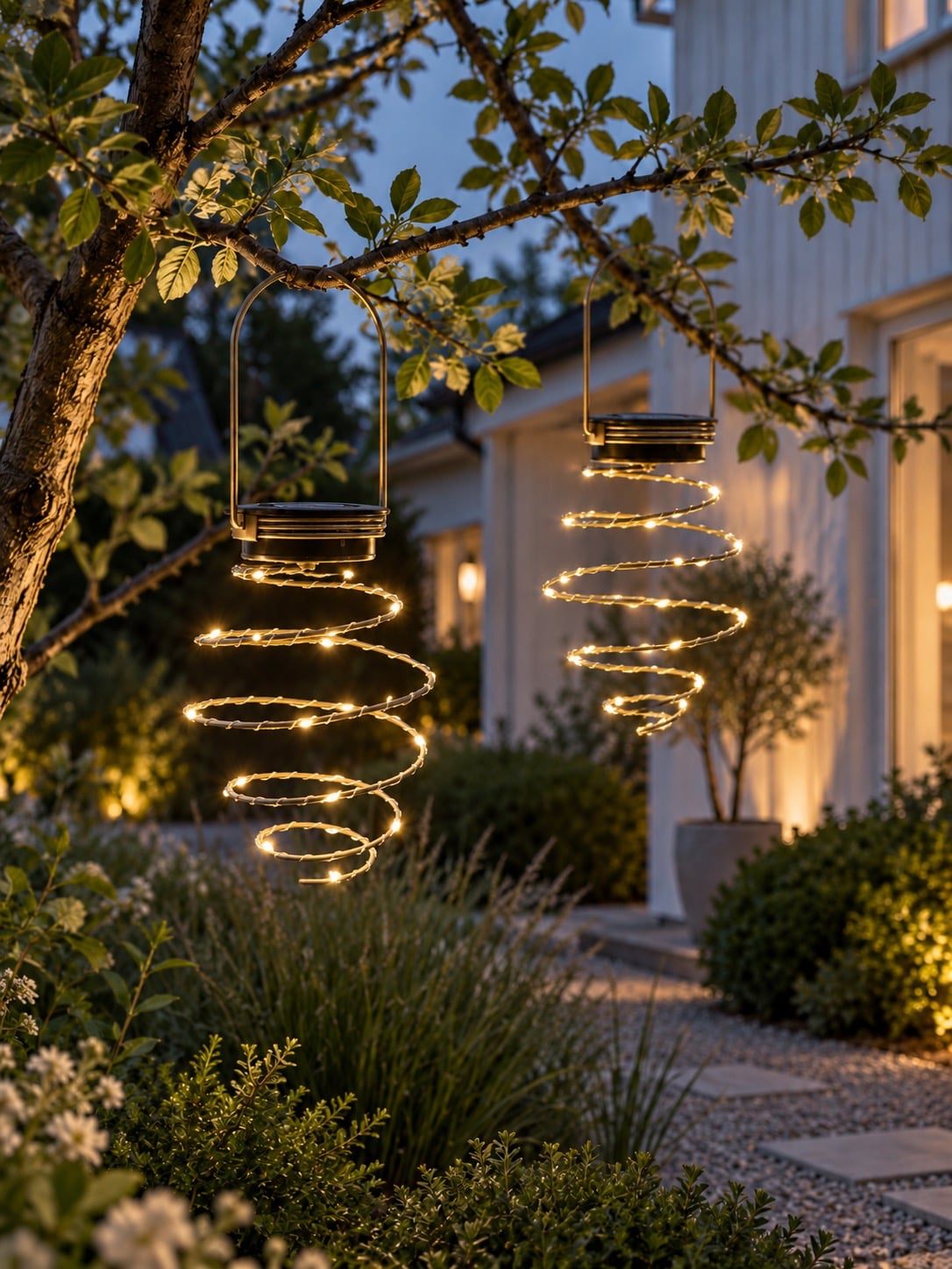 Spirale GOLDEN avec panneaux solaires - 2 pcs.