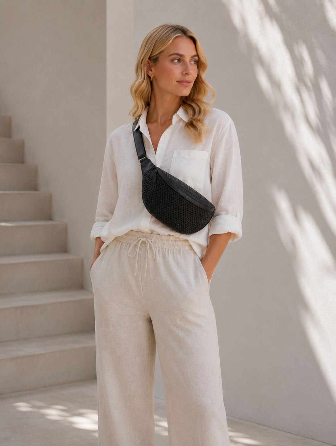 Bumbag avec motif perforé
