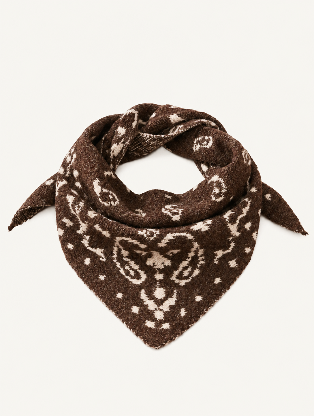 Foulard paisley brown