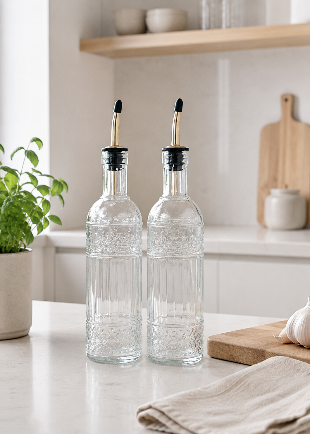 Bouteille pour huile / vinaigre - Lot de 2
