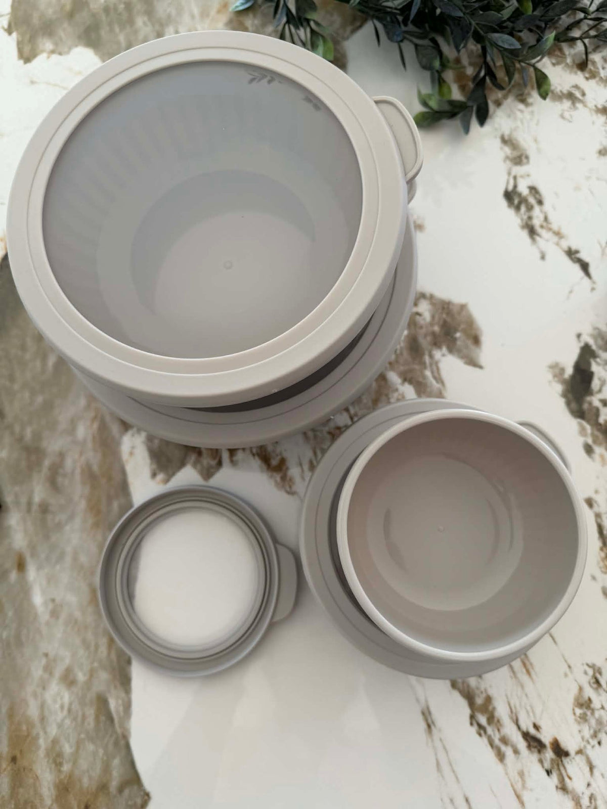 Bocaux de rangement Stone – Lot de 4 pièces