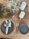 Assiette VIGA Gris / brun - Plusieurs tailles