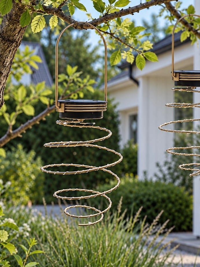 Spirale GOLDEN avec panneaux solaires - 2 pcs.