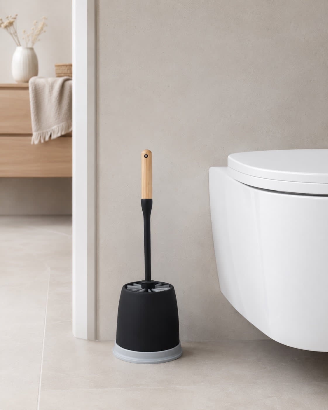 Brosse WC avec bambou