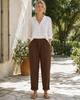 Le pantalon Raffaella - Chocolate