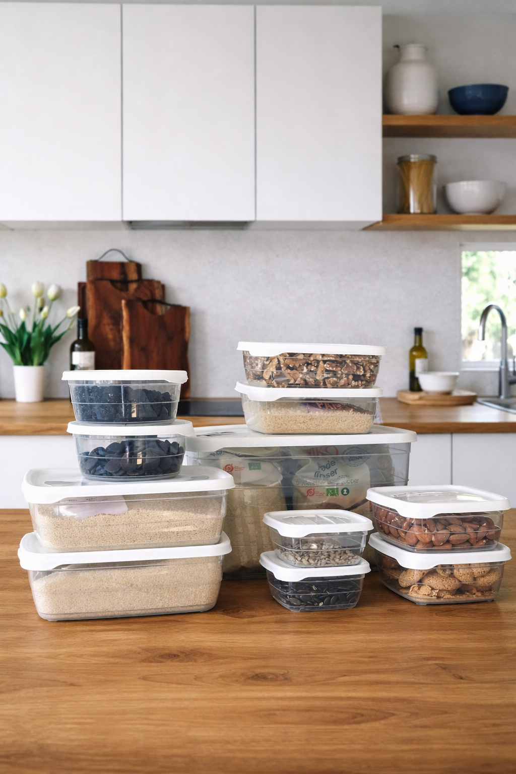 Boîtes de conservation avec couvercles - 11 pcs.