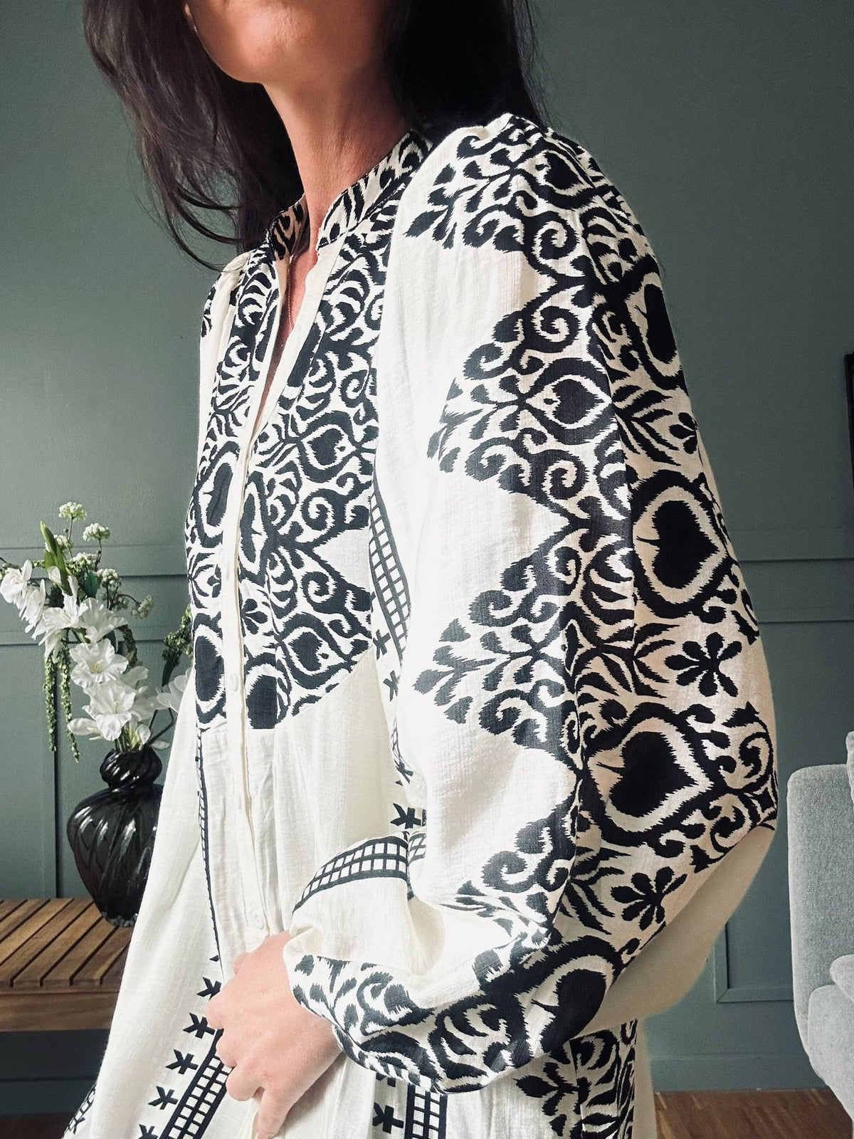 Robe Beige - Coton bohème
