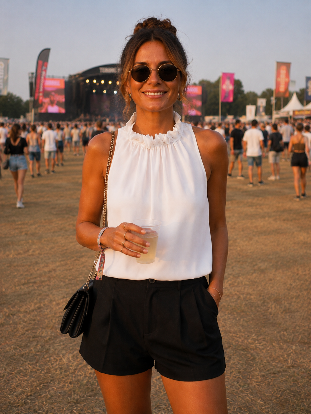 Top blouse Lucina - White