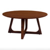 Élégante table basse en placage de noyer