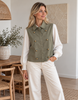 Gilet Savella - Military – Gilet vert militaire