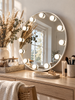 Miroir de maquillage Hollywood avec lumière - Diam. 50 cm