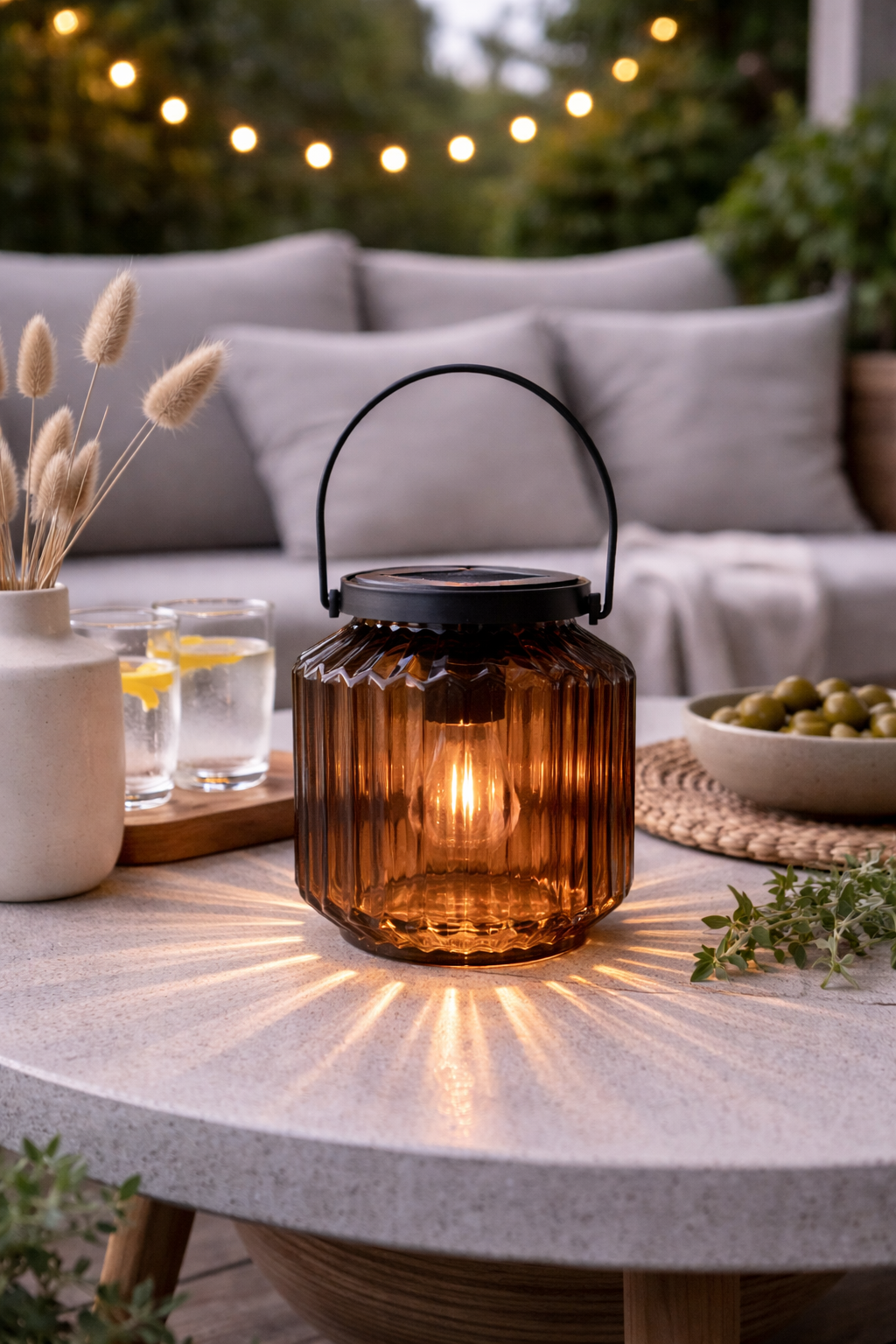 Lanterne solaire – Wilma Beige