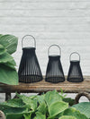 Lanterne avec cellules solaires - GARDEN BLACK 14cm