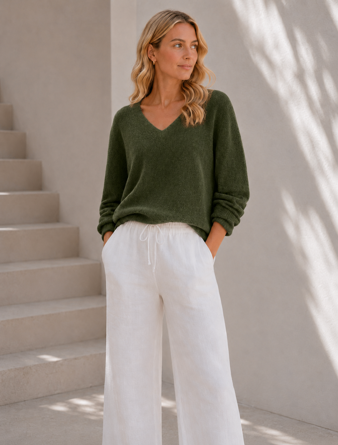 Pull Dagmar qualité ultra douce – Army