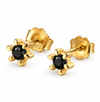 Puces d’oreilles GIA Black - Argent sterling