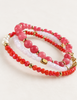 Bracelet GISELE Coral – Lot de 3