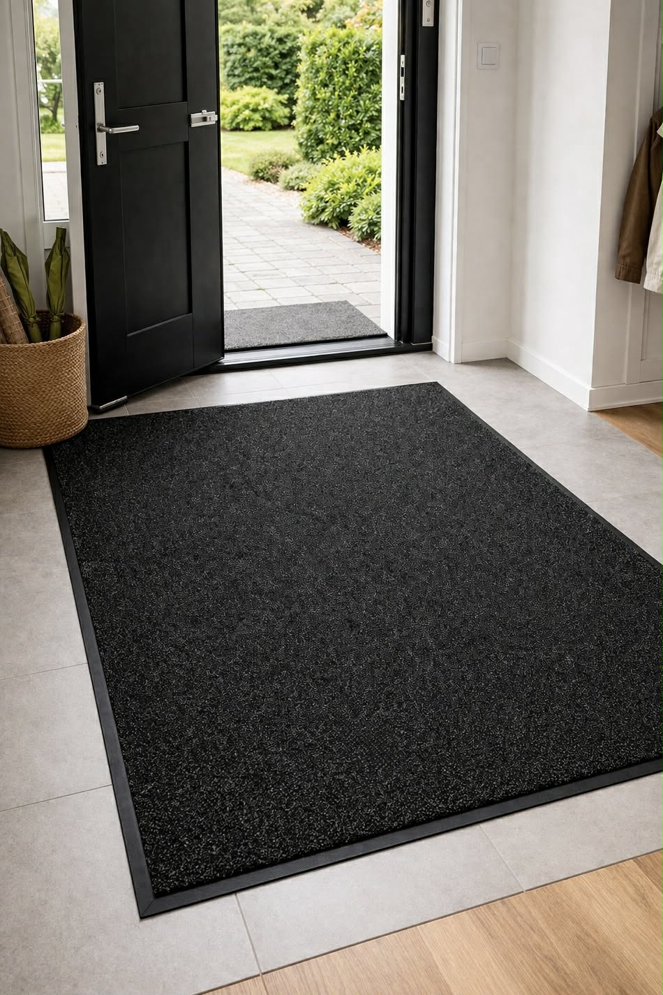 Tapis anti-salissures 120×180 cm - Noir