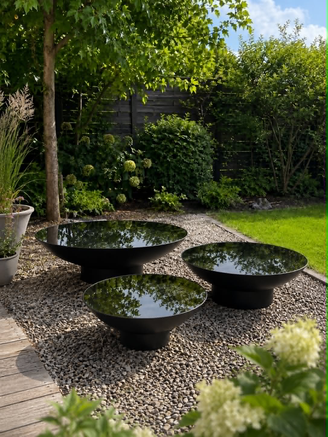 Bassin miroir avec bague - plusieurs tailles