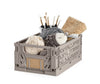 Caisse pliable avec étiquette – Petite – LIGHT GREY