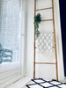 Rideau en perles transparentes