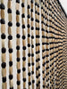 Rideau en perles de bois naturelles - Brun 90x200cm