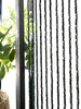 Rideau en perles de bois noires