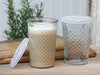 Verre à café français à motif avec couvercle - 500 ml