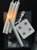 Bougies bâton LED rechargeables 4 pièces