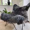 Peluche gotlandaise de 2e choix - Grande et moelleuse - Noir/Brun/Gris