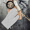 Gant de cuisine matelassé - Rayure grise
