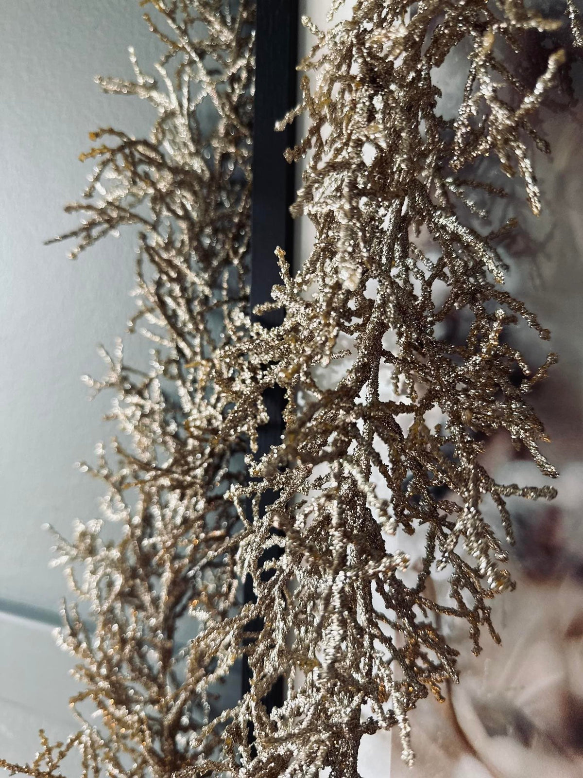 Guirlande med glimmer - 150cm champagne - VIAMAJA.DK