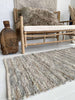 Tapis en cuir tressé - 70x140cm Couleurs naturelles claires
