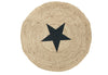 Tapis en jute avec étoile - Ø120cm