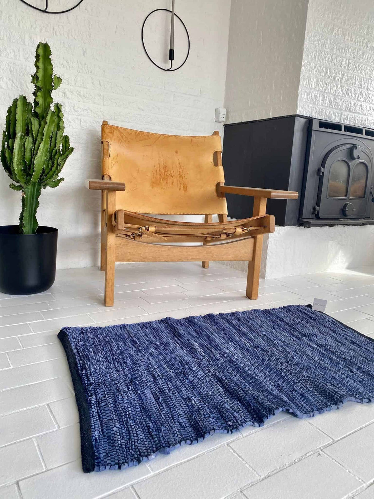 Gulvtæppe JEANS 60x90cm - VIAMAJA.DK