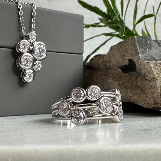 Halskæde Miriam Clear - Sterling Silver - VIAMAJA.DK