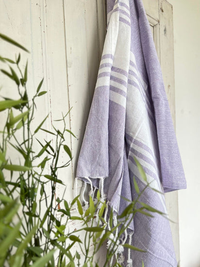 Hammam håndklæde - Pastel lilla Økotex - VIAMAJA.DK