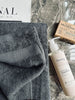 Serviette Anthracite - 50x100cm Oeko-Tex