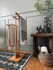 Porte-serviettes en bambou - 2 barres