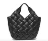 Sac à main en cuir d’agneau souple - Tressage noir