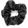 Élastique à cheveux - Scrunchie noir en cuir