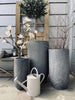 Lot de pots de jardin de 3 grands pots - Gris foncé