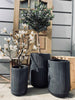 Lot de 3 pots de jardin - Noir