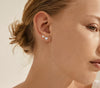 Boucles d’oreilles cœur // Double lot plaqué argent