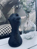 Grande tête décorative – Poly noir