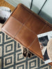 Coussin en cuir 90 cm - Cognac cuir de buffle