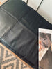 Coussin en cuir 120 cm – Cuir de buffle noir